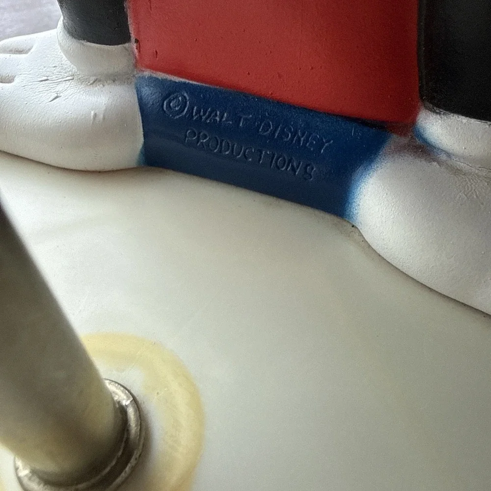 Vintage Walt Disney Mickey Mouse Nursery Lamp / Night Light 1980s Works